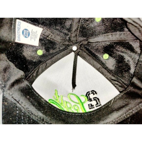 2 LEGIT Black Gray Green Snapback Cap Hat Brothers - Picture 10 of 12